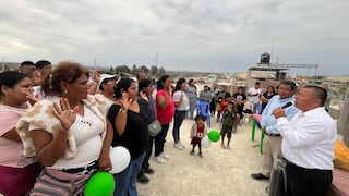 Pisco: vecinos del C.P. San Miguel destacan obra de saneamiento y juramentan nuevas juntas directivas