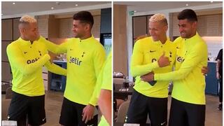 Richarlison se encontró con ‘Cuti’ Romero en su primer día de prácticas en Tottenham (VIDEO)