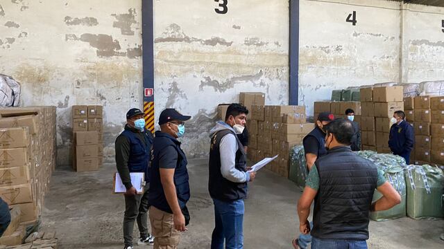 Incautan mercadería de contrabando en almacén del Parque Industrial en Tacna 