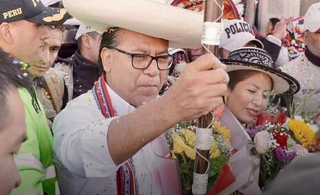 Roberto Sánchez llega a Cusco para cierre de campaña y vuelve a negar a Antauro Humala
