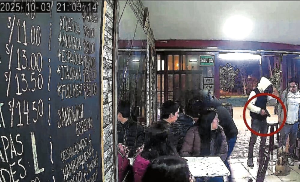 Atacaron a pesar que había niños en el local.