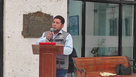 El subgerente de Obras Públicas de la Municipalidad Provincial de Arequipa (MPA), Carlos Santos. Foto: GEC.