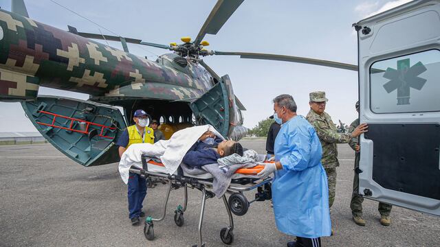 Arequipa: Trasladan en helicóptero a un herido tras ingreso de un huaico al distrito de Alca
