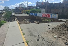 Emergencia en Arequipa: Colapsó puente en Cayma (FOTOS y VIDEO)