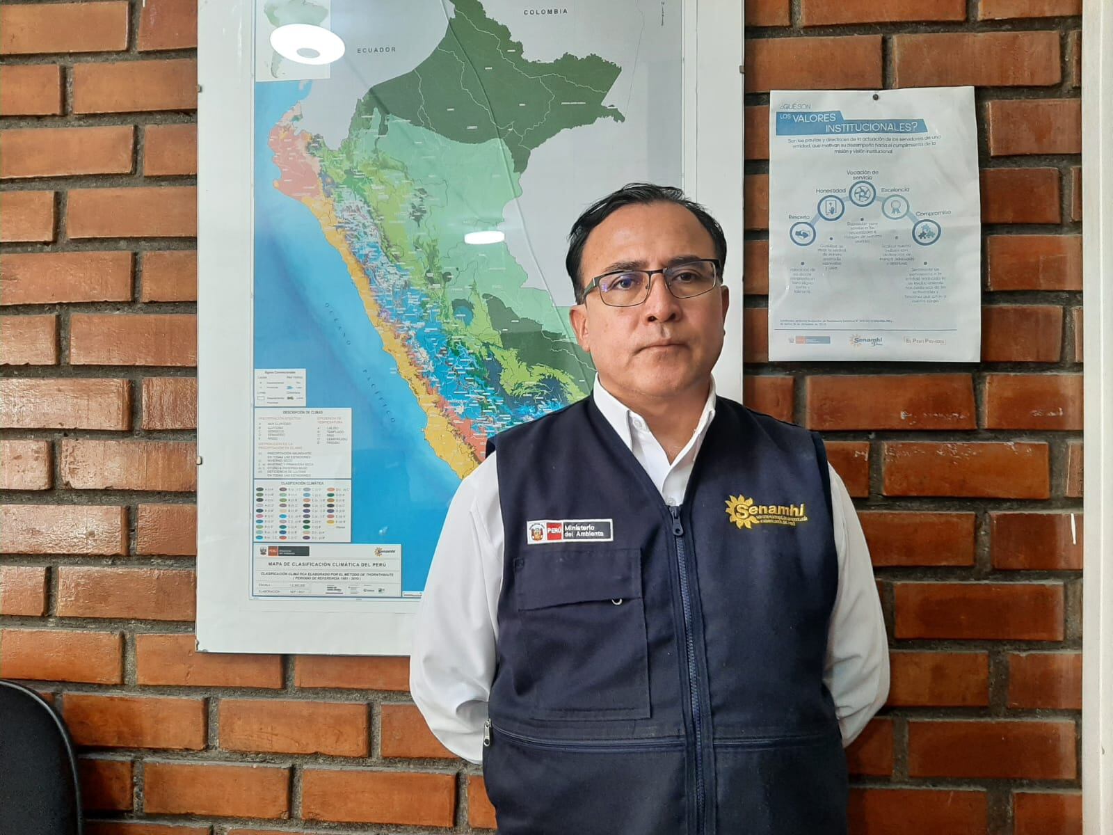 Especialista de Senamhi, José Luis Ticona. Foto: GEC.