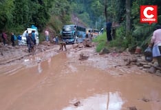 Durante nueve horas se interrumpió pase en la carretera marginal por huaicos en Chanchamayo