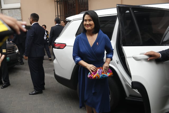 Keiko Fujimori inicia agenda de la Transmisión de Mando en Torre Tagle