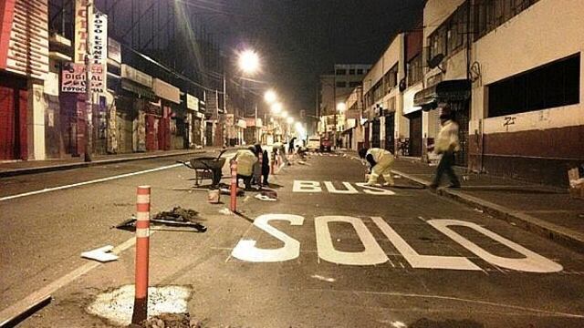 “Sin separadores hasta carretillas ingresan al carril exclusivo para los buses”