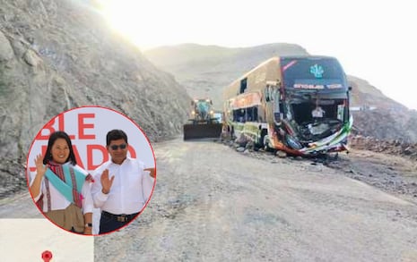 Presidenta de la República y gobernador de Arequipa no hablaron de derrumbes en la Panamericana Sur