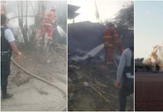 Ica: voraz incendio forestal en acequia causó alarma en el caserío San Martín