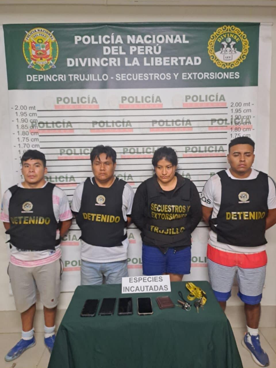 Según la Policía, estarían involucrados en casos de extorsión en la provincia de Trujillo.