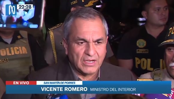“El sujeto fue identificado plenamente. Él, al momento de ser intervenido, sacó su arma de fuego para disparar al policía que lo tenía controlado. En ese momento los policías respondieron”, expresó Vicente Romero.