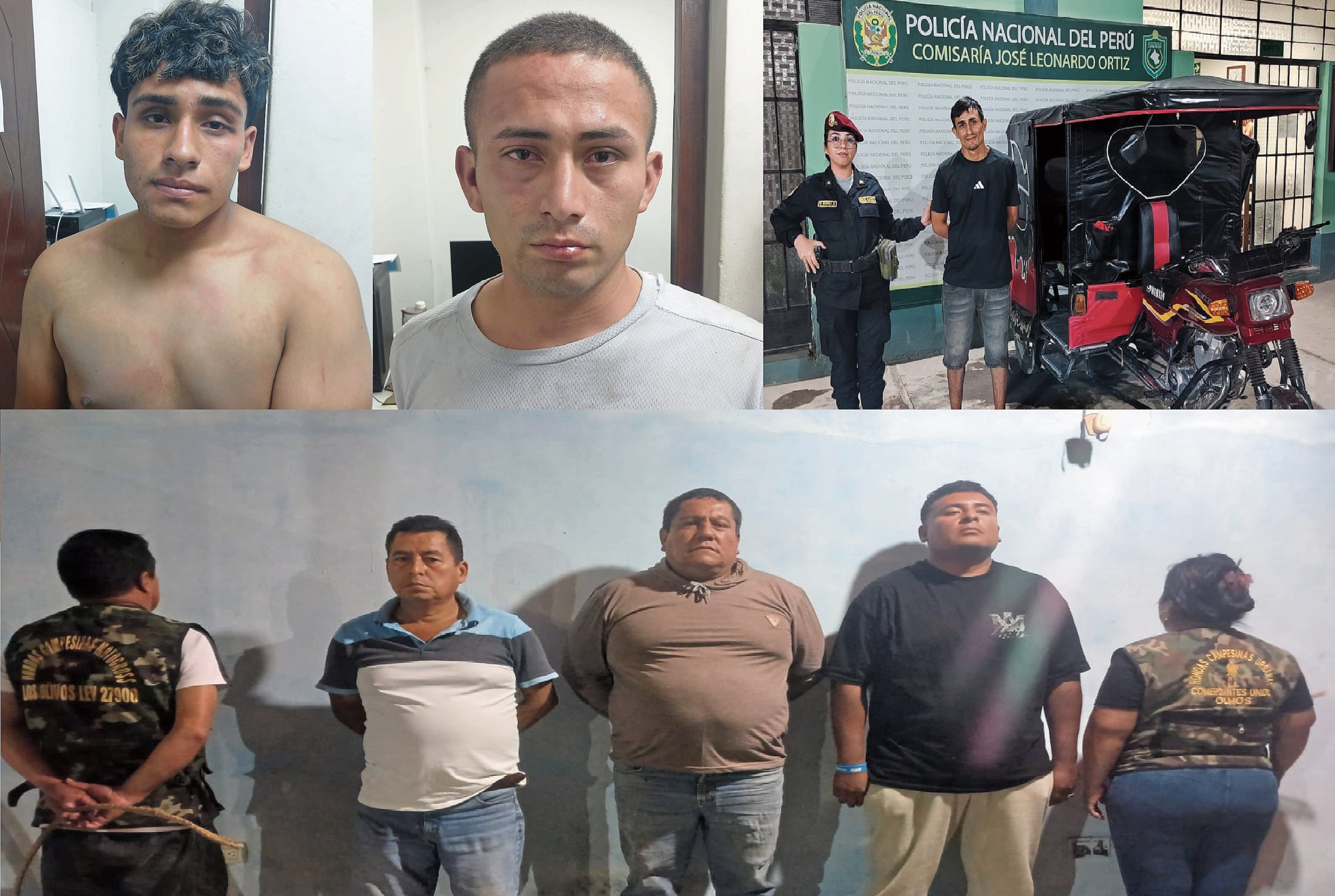 Los condujeron a las respectivas comisarías.