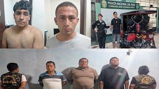 Lambayeque: detienen a seis personas en operativos policiales por robo y abigeato