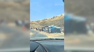 Tráiler se despista en la vía hacia Camaná y pobladores saquean mercadería (VIDEO)