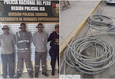 Chincha: desarticulan banda “Los roba cables del sur” y detienen a tres presuntos integrantes