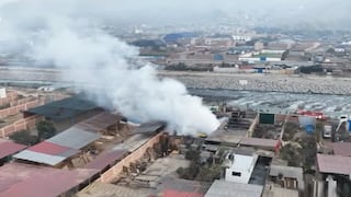 Incendio en depósito de madera en Ate: No descartan que se trate de una extorsión