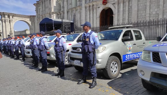 Presentación de vehículos se realizó en la Plaza de Armas de Arequipa (Foto: GEC)