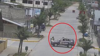 Cámaras captan brutal atropello de patrullero contra dos personas que iban en moto en Oxapampa (VIDEO)