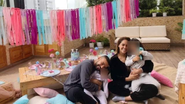 Karen Schwarz y Ezio Oliva celebran el primer año de su segunda hija con fiesta sorpresa