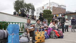 Huancayo: Transportistas se encadenan, pero se van a las pocas horas