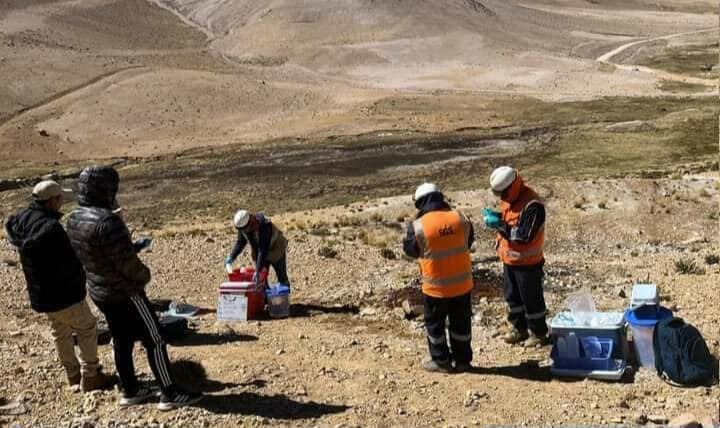 OEFA recogió muestra en el distrito de Cayarani. Foto: cortesía.