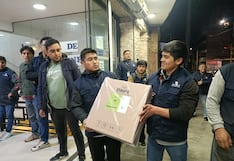 Material electoral llega con resguardo policial a ODPE Huancayo y El Tambo