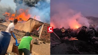 Incendio en taller textil de Carabayllo deja a más de 120 familias sin hogar