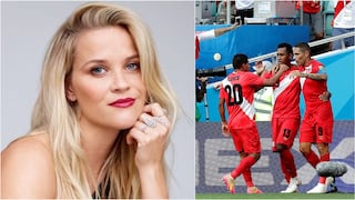 Reese Witherspoon celebró victoria de Perú ante Australia (FOTO)