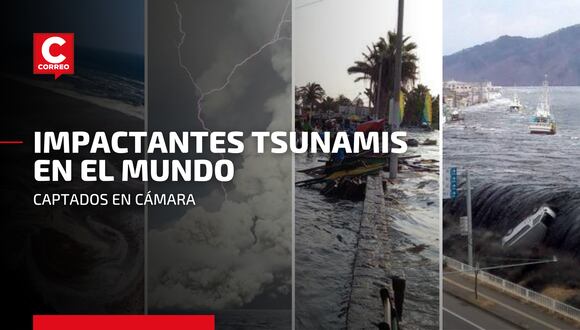 Tonga: los tsunamis más impactantes captados en cámara