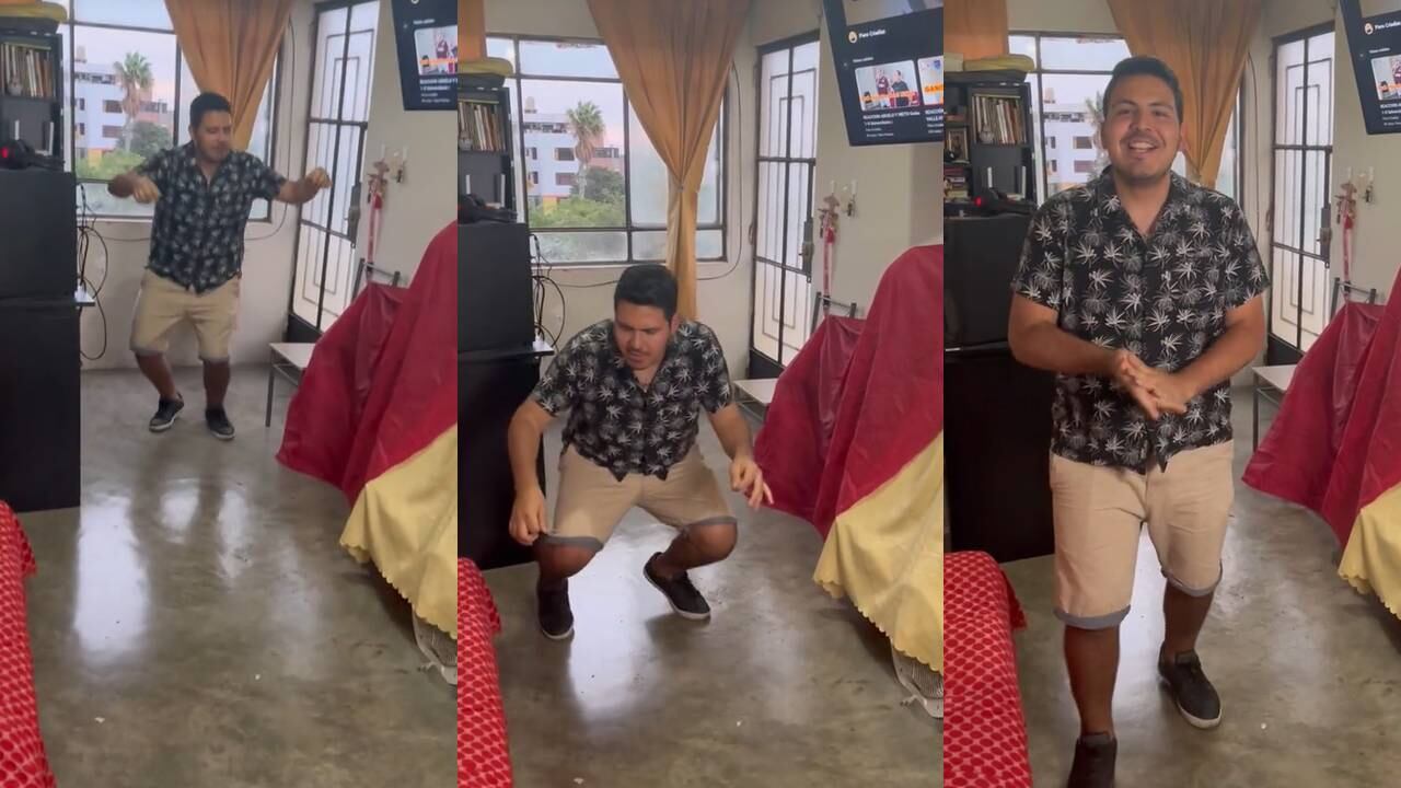 Joven baila al ritmo de Ke Personajes. (Foto: composición EC)