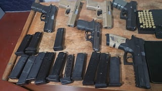 Detienen a 14 personas en posesión de 6 pistolas en Trujillo