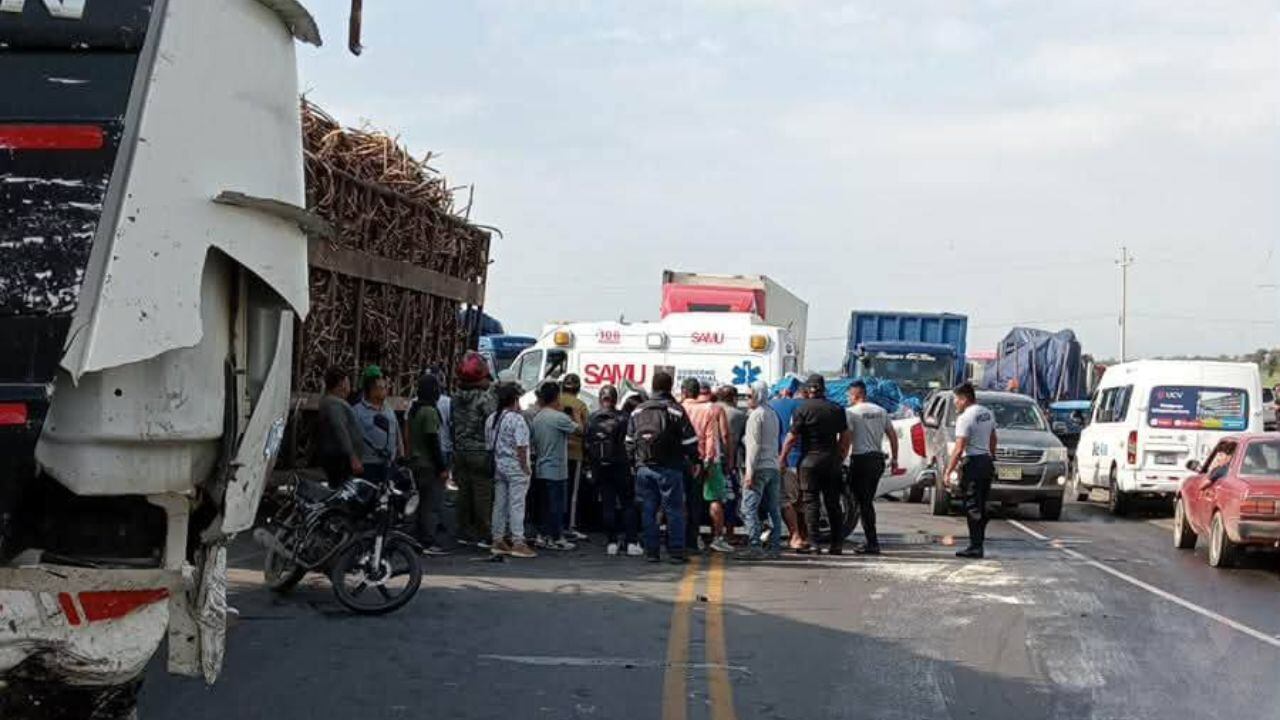 Tragedia ocurrió en la carretera Panamericana Norte, a la altura de la curva La Barranca, en el distrito de Guadalupe.