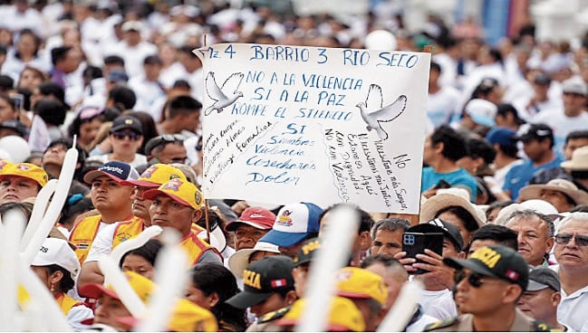 Gran marcha por la paz y la seguridad hoy en Trujillo
