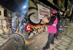 SJL: Municipalidad clausura dos prostíbulos clandestinos con muros de concreto en avenida Gran Chimú