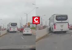 Choque de bus turístico causa congestión en acceso al nuevo aeropuerto Jorge Chávez