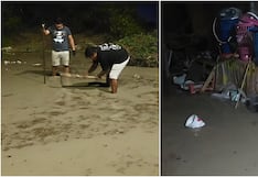 Acequia se desborda e inunda viviendas en el A. H. El Amauta, en el cruce de Pisco