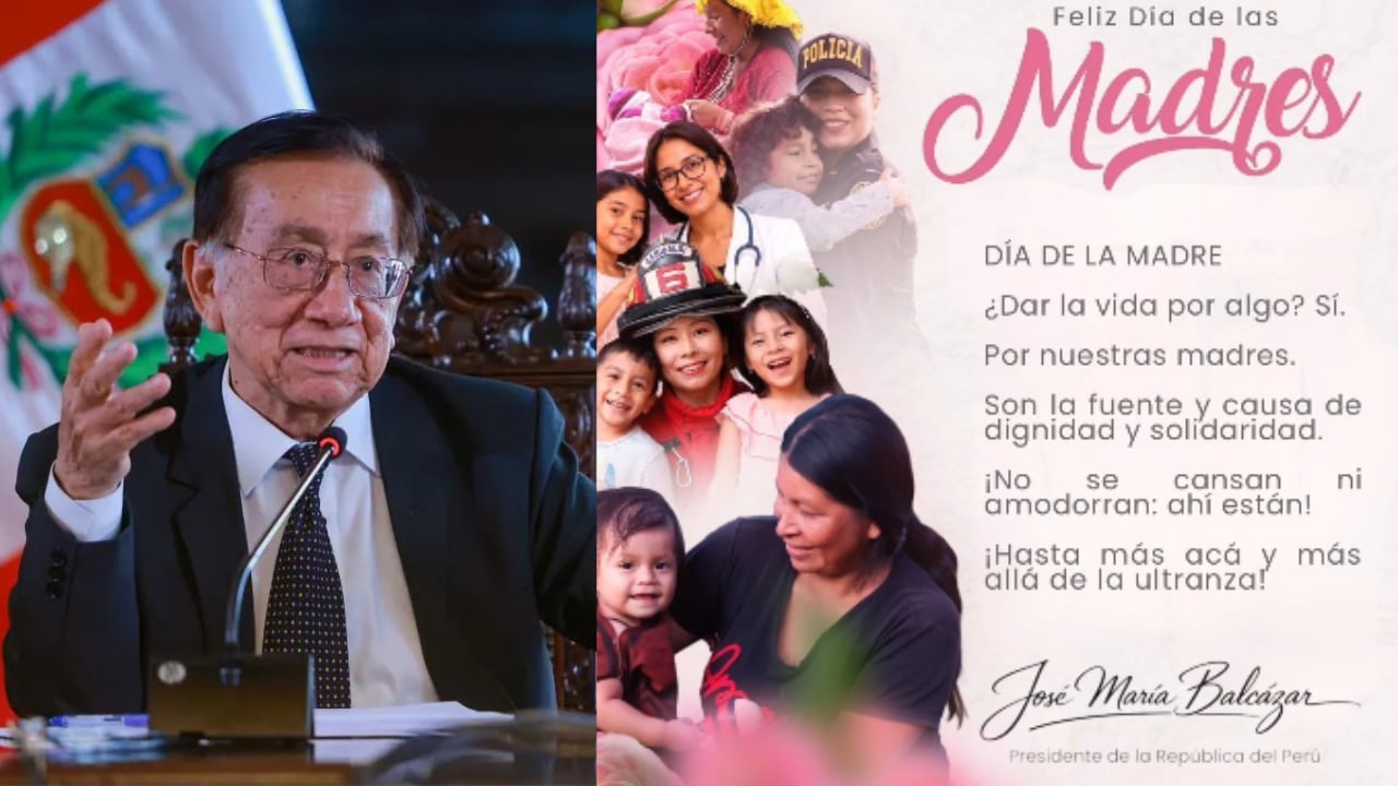 José Balcázar envía emotivo mensaje por el Día de la Madre.