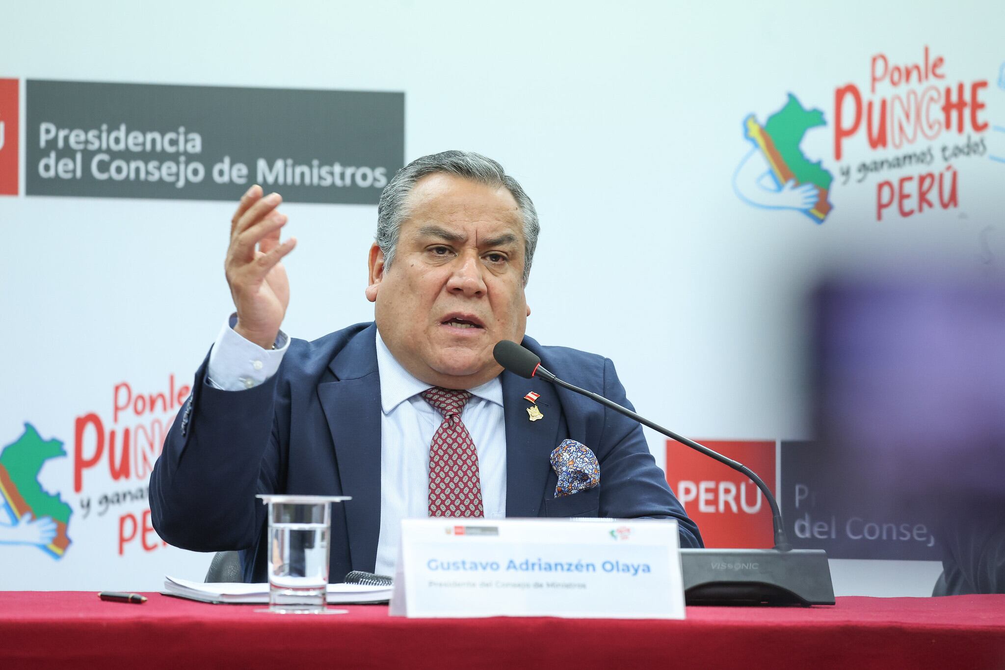 El primer ministro, Gustavo Adrianzén, será interpelado por el Congreso hoy por la tarde. (Foto: PCM)