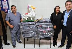Hospital San José de Chincha recibe donación de frazadas para pacientes de Medicina