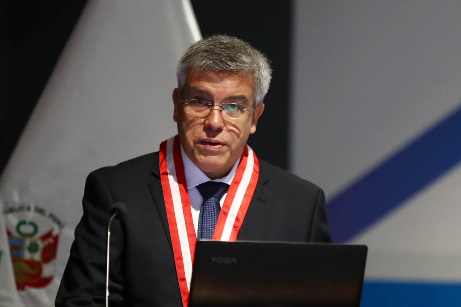 Juramentación de Antonio de la Haza y Aldo Vásquez como presidente y vicepresidente de la JNJ. Fotos: jorge.cerdan/@photo.gec