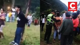 Iracunda turba castiga a cuatro que roban con machete a padre de familia en San Ramón