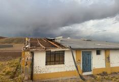 Puno: Fuertes vientos desprenden el techo del Puesto de Salud en San Miguel