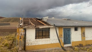 Puno: Fuertes vientos desprenden el techo del Puesto de Salud en San Miguel