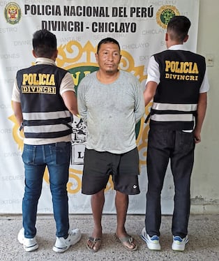 Sujeto fue detenido en Piura y conducido hacia Chiclayo.