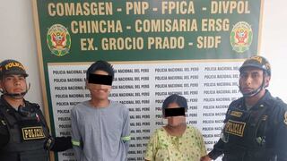 Chincha: robaron televisor y electrodomésticos de casa, y policía los detuvo