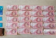 Cae banda “Los Moneys de Arequipa” con billetes falsos en inmediaciones de Siglo XX