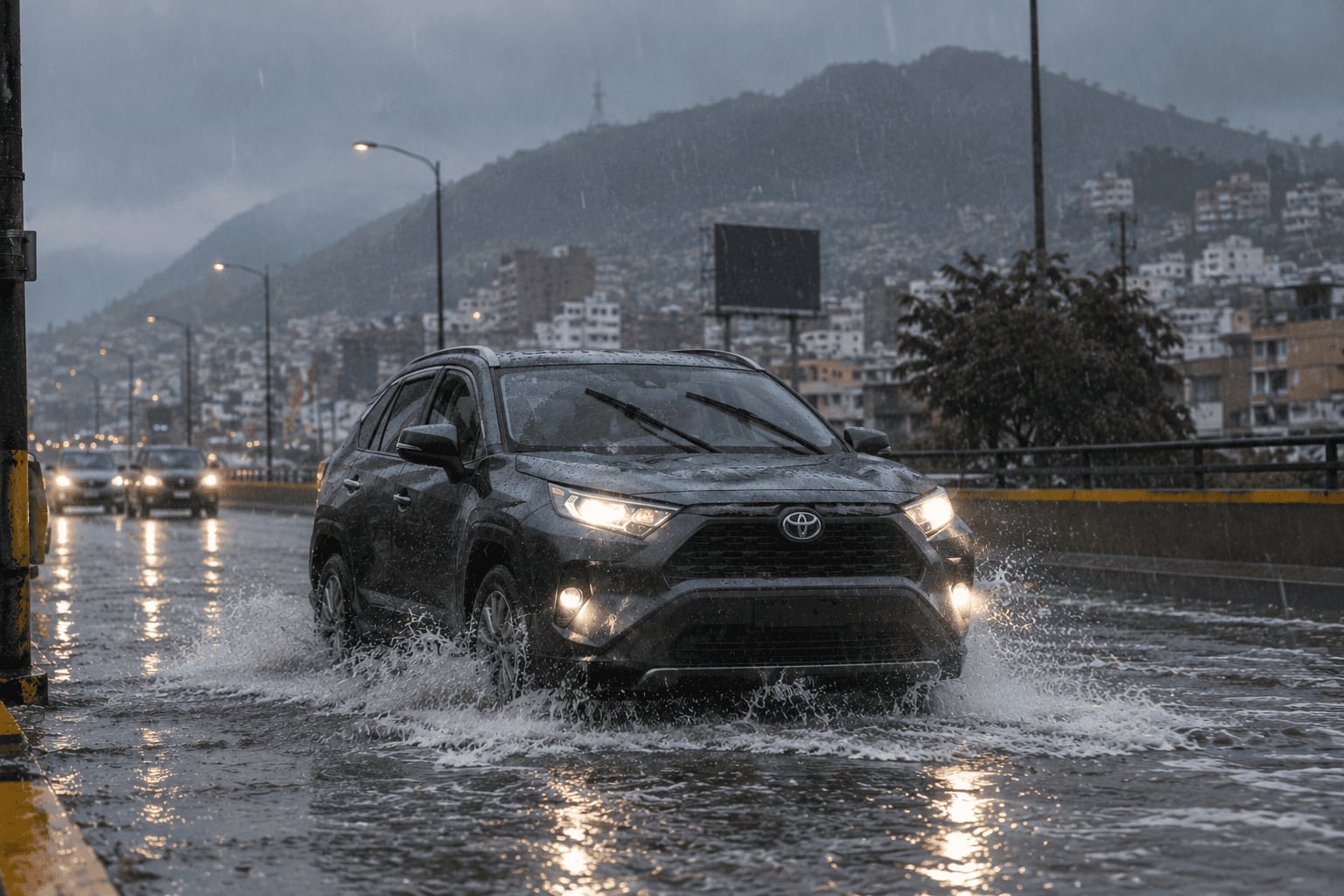 La temporada de lluvias, que se extiende hasta abril de 2027, puede generar pistas resbaladizas, aniegos y menor visibilidad. Un especialista explica qué componentes revisar antes de salir a la carretera y por qué se deben evitar las vías inundadas.
