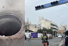 Incendio subterráneo en el jirón Washington obligó a cerrar una vía en el Cercado de Lima