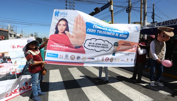Campaña de sensibilización en la Av. Independencia. Foto: Leonardo Cuito.